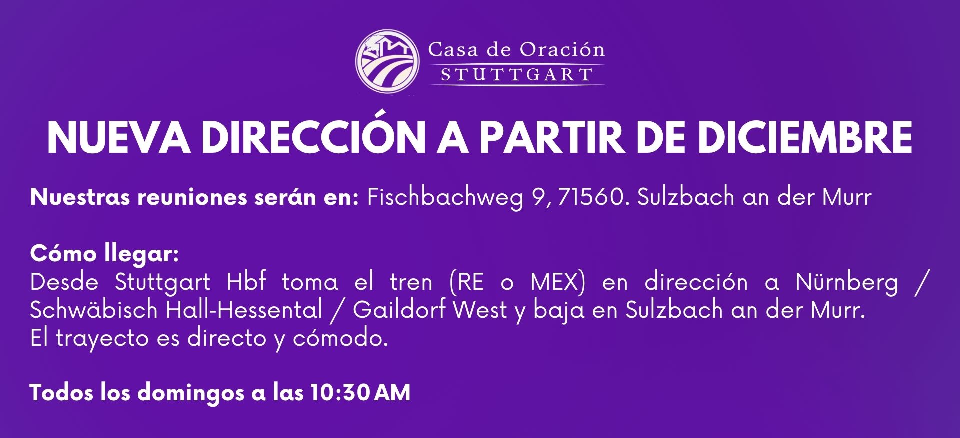 Casa de Oracion Stuttgart Iglesia Sulzbach an der Murr